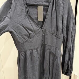 Nasty gal Distressed black  Long Sleeve Dress/Cardigan NWT